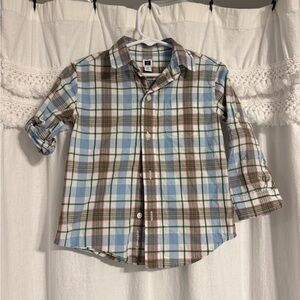 Janie and Jack Multicolor Plaid Shirt